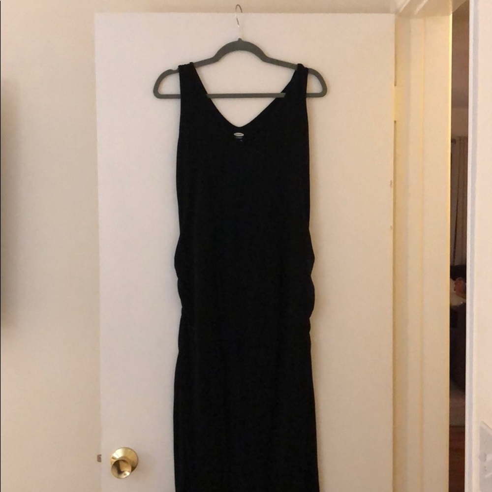 Fitted Maternity Maxi Tank Dress